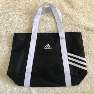 Adidas Medium Black Zip Tote Bag